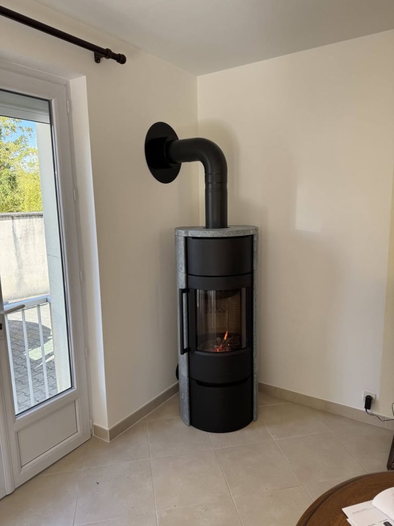 Installation poêle à bois